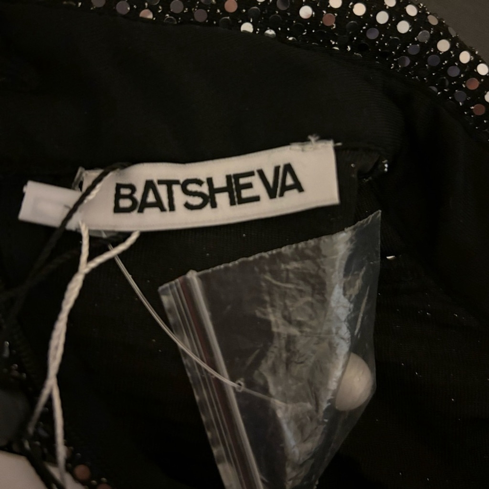 NWT Batsheva Goldie Dress in Silver Sequin Designer Luxury Celeb Style - Picture 8 of 16